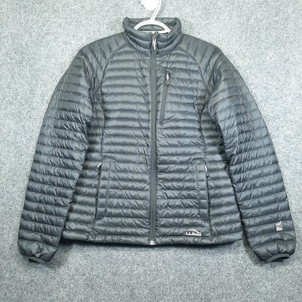 LL Bean Down Puffer‎ Jacket Women XS 850 Ultralight Downtek Black